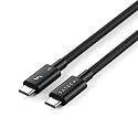 Satechi Certified Thunderbolt 5 Cable, 240W PD, 120Gb/s Data, Dual 8K@60Hz, Triple 4K@144Hz, Braided Thunderbolt 5/4/3, Compatible USB-C Cable for iPhone 17, MacBook Air/Pro/Neo, Laptops
