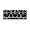 SATECHI Slim X1 Bluetooth Backlit Keyboard – Illuminated Keys &amp; Multi-Device Sync – for M2/ M1 MacBook Pro/Air, M2/ M1 iPad Pro/Air, M2 Mac mini, iMac M1 (Space Grey)