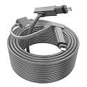 Luocute Satellite Cable Replacement, 2 in 1 16.4FT Length 3ft Ethernet Adapter IP68 Rectangular Satellite Replacement Cord, for Gen 2
