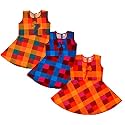 Sathiyas 100 Cotton Girls Dress- Pack of