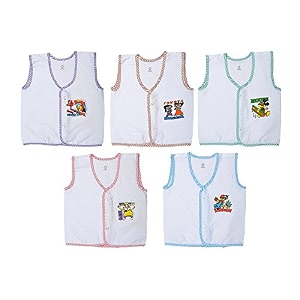 sathiyas baby boys39 amp baby girls39 jhabla pack of 5 asvinf41_b_white_0-3 months