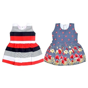 Sathiyas Girls Knee Length Dress