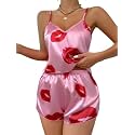 Satin Flare Sexy Pajama SetSilk Night Dress