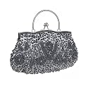Satin Purse Evening Handbags Wedding Bag Beaded Sequins Clutch for Party