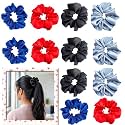 Satin Scrunchies Hair Bands for Women Pack of 12 (Classic 1)