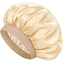 Satin Silk Bonnet for Hair, Double Layer Sleep Cap for Men &amp; Women