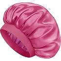 Satin Silk Bonnet for Hair, Double Layer Sleep Cap for Men &amp; Women
