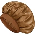 Satin Silk Bonnet for Hair, Double Layer Sleep Cap for Men &amp; Women
