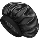 Satin Silk Bonnet for Hair, Double Layer Sleep Cap for Men & Women
