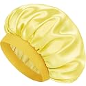 Satin Silk Bonnet for Hair, Double Layer Sleep Cap for Men &amp; Women