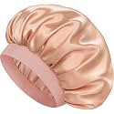 Satin Silk Bonnet for Hair, Double Layer Sleep Cap for Men &amp; Women