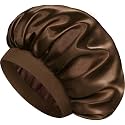 Satin Silk Bonnet for Hair, Double Layer Sleep Cap for Men &amp; Women
