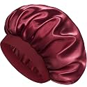 Satin Silk Bonnet for Hair, Double Layer Sleep Cap for Men &amp; Women