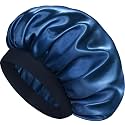 Satin Silk Bonnet for Hair, Double Layer Sleep Cap for Men &amp; Women
