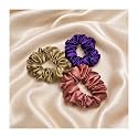 Satin Silk Scrunchies Set of 3 for