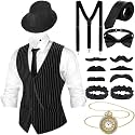 SATINIOR 1920s Mens Costume Outfit