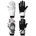 SATINIOR 2 Pair Kids Waterproof Winter Gloves