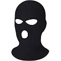 SATINIOR 3 Holes Ski Mask Full Face Cover Outdoor Balaclava Winter Knitted Neck Gaiter for Halloween Sports Cycling