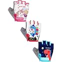 SATINIOR 3 Pairs Kids Half Finger Gloves Non Slip Gel Biking Adjustable Gymnastics Gloves for Girls Boys