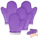 SATINIOR 4 Packs Self Tanning Mitt Applicator with Thumb, Purple