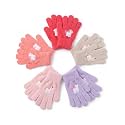 SATINIOR 5 Pairs Kids Gloves Full Fingers Knitted Warm Gloves Winter Mittens for Little Boys and Girls Daily Supplies