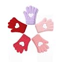 SATINIOR 5 Pairs Toddler Winter Gloves