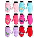SATINIOR 6 Pairs Kids Snow Mittens