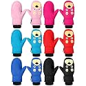 SATINIOR 6 Pairs Kids Snow Mittens