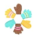 SATINIOR 6 Pairs Toddler Kids Mittens