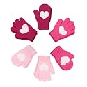 SATINIOR 6 Pairs Toddler Kids Mittens