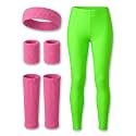 SATINIOR 80s Neon Workout Costume Accessories 4 Pcs