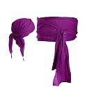 SATINIOR Halloween Pirate Accessories Bandana Belt Costume