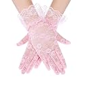SATINIOR Ladies Lace Floral Gloves for Women Tea Party