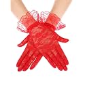 SATINIOR Ladies Lace Floral Gloves for Women Tea Party