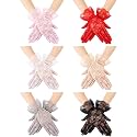 SATINIOR Ladies Lace Floral Gloves for Women Tea Party