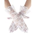 SATINIOR Ladies Lace Floral Gloves for Women Tea Party