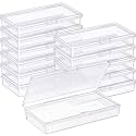 SATINIOR 12 Pack Clear Plastic Storage Box, 4.8 x 2.4 x 0.9 Inch