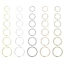 SATRA TRADERS Multi-Size &amp; Color Seamless Hoop Rings for Jewelry Making, Crafting | Qty : 100g | BF68 (Rosegold-32mm)