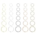 SATRA TRADERS Multi-Size &amp; Color Seamless Hoop Rings for Jewelry Making, Crafting | Qty : 100g | BF68 (Rosegold-25mm)
