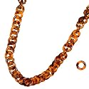 SATRA TRADERS Tortoise Shell Acrylic Chain | Size : 13mm | 1mtr | AC23 | Brown