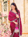 Satrani Embroidered Embellished Daily Wear Georgette Saree
