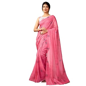 Satrani Womens Chanderi Cotton Printed Ready To