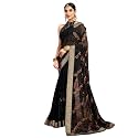 Satrani Women39s Georgette Embroidery amp Stone Work