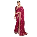 Satrani Women39s Georgette Embroidery amp Stone Work