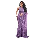 Satrani Women39s Georgette Sequence Work Saree with