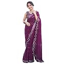 Satrani Women39s Georgette Sequence Work Saree with