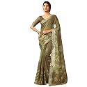 Satrani Women39s Linen Printed amp Zari Border