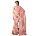 Satrani Women39s Linen Printed amp Zari Border