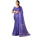 Satrani Women39s Linen Printed amp Zari Border