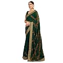 Satrani Women39s Georgette Embroidery amp Stone Work